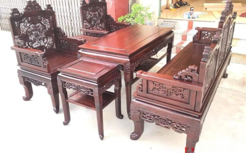 Trường kỷ ngũ lân vờn cầu 06 món
